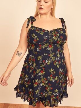 reformation nikki bustier denim mini dress Reformation Nikki Bustier Denim Mini by Reformation